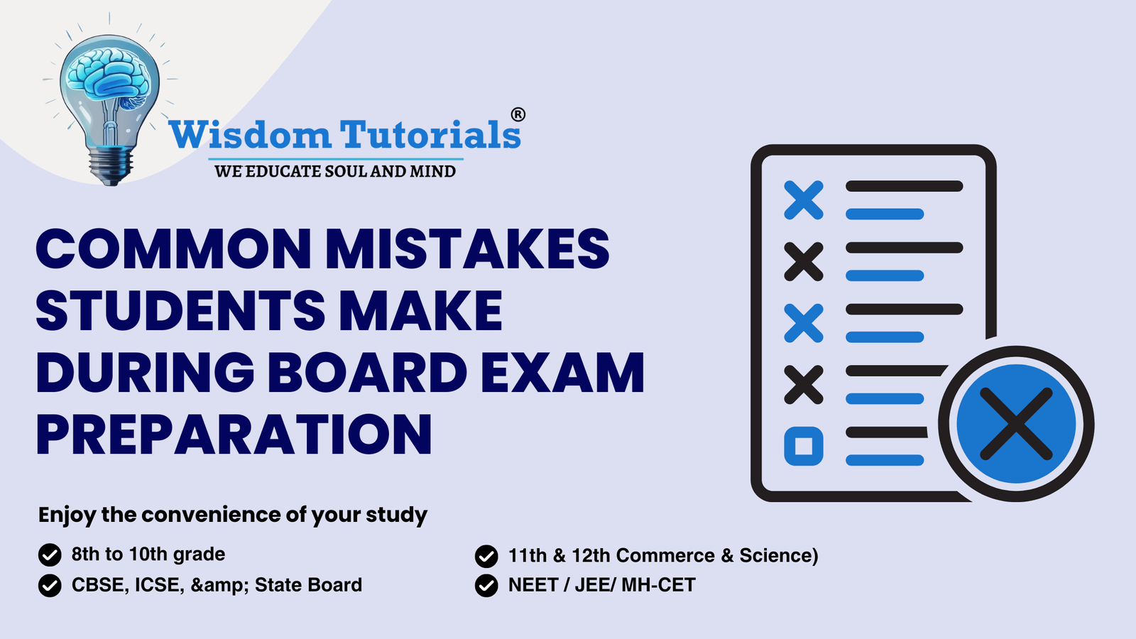 Common Mistakes Students Make During Board Exam Preparation